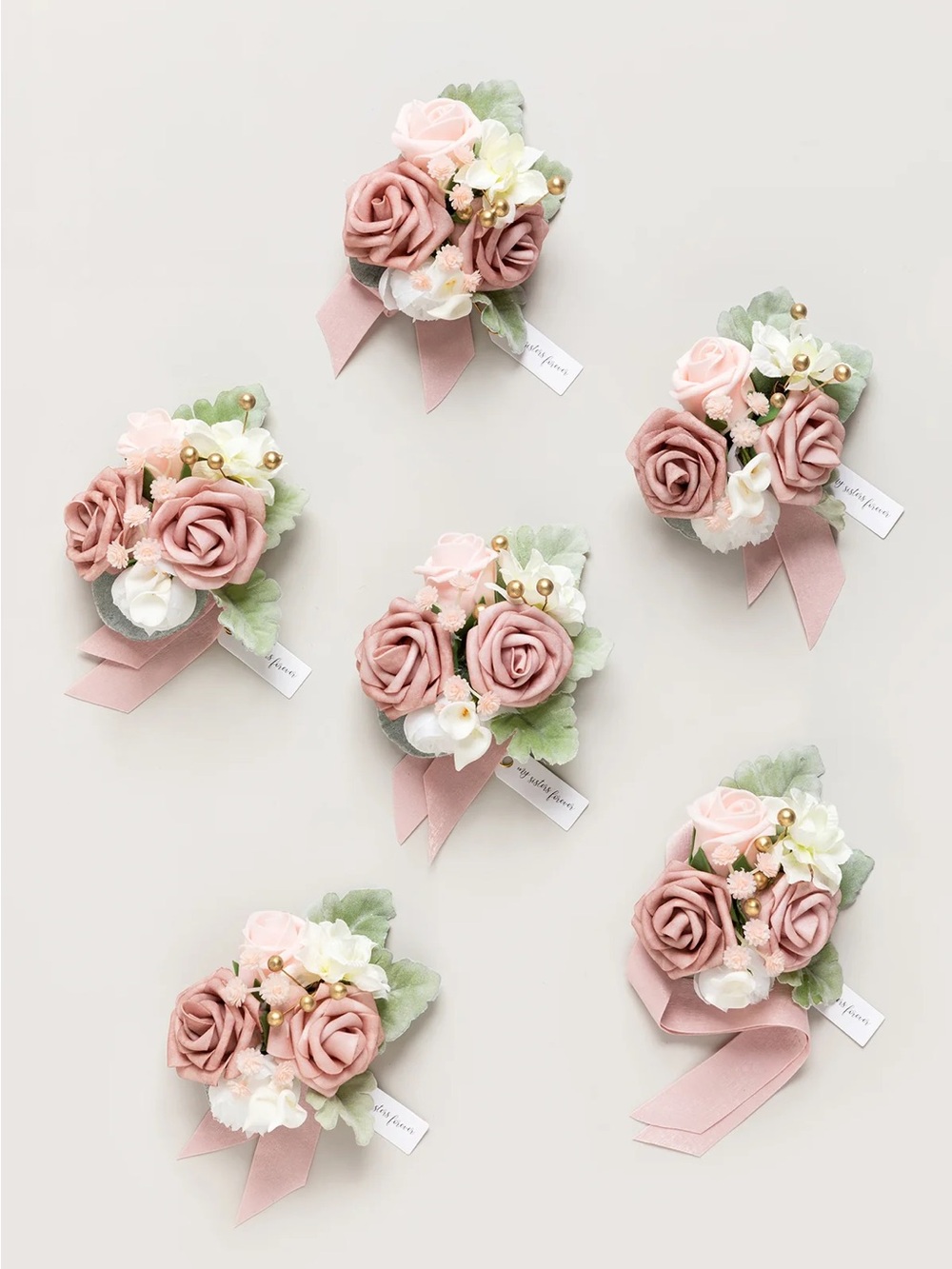 Blush Pink Rose Bouquet Corsage